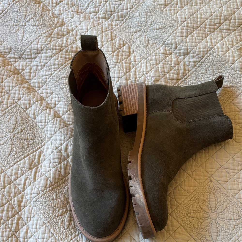 Suede Ankle Boots- size 8
